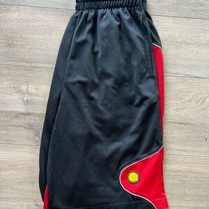 Jordan Black and Red Athletic Shorts